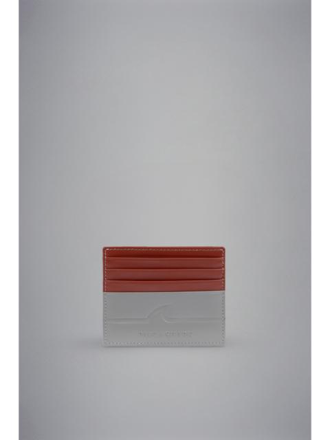 Paul & Shark FIN-EMBOSSED LEATHER CARDHOLDER