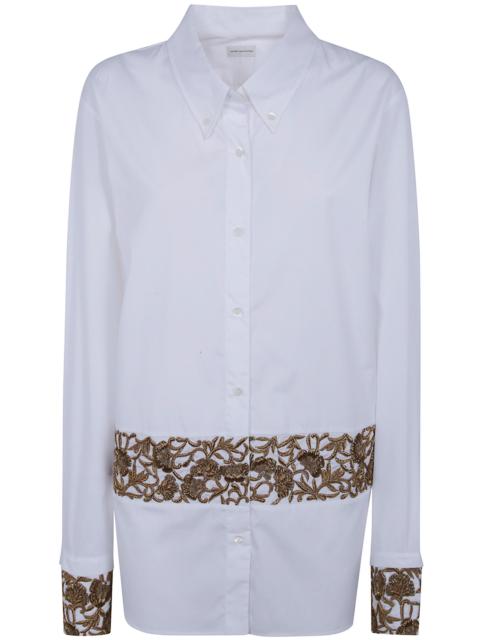 Dries Van Noten White Shirt "Cheers"