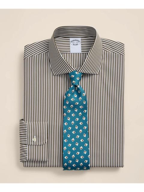 Brooks Brothers Pure Supima® Cotton Regular-Finish English Spread Collar, Stripe Dress Shirt
