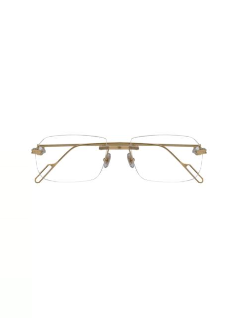 Cartier rimless design glasses
