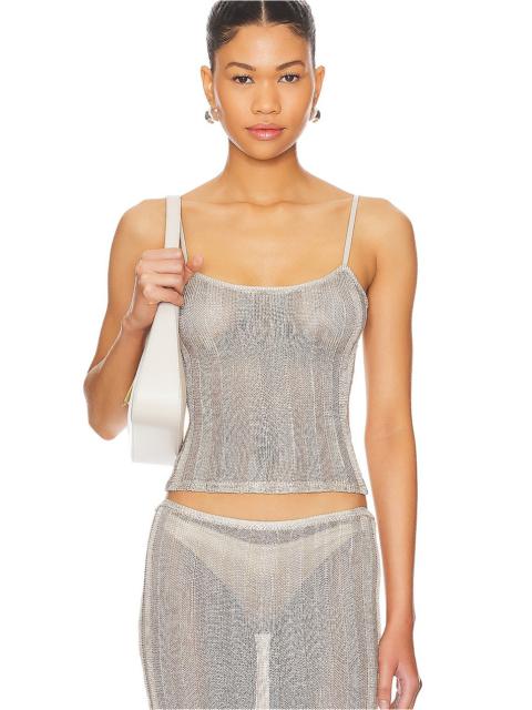 GUIZIO Slinky Rib Knit Tank