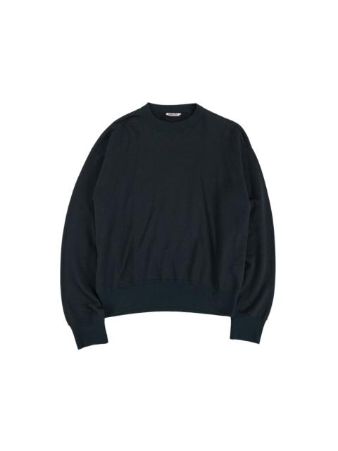 AURALEE High Twist Light Sweat P/O Ink Black