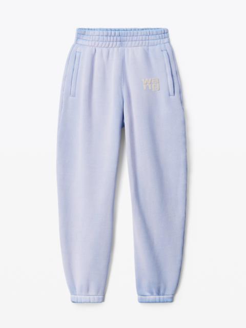Alexander Wang PUFF LOGO SWEATPANT IN ESSENTIAL TERRY