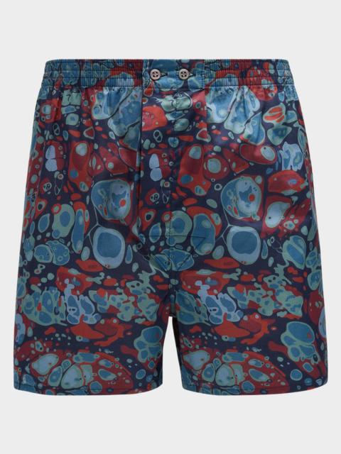 Derek Rose Men's Ledbury Abstract-Print Boxer Shorts