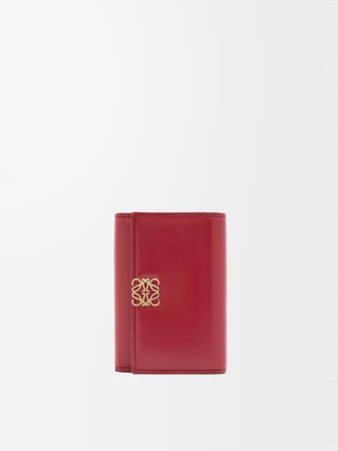 Loewe Puffer Anagram small vertical wallet in shiny nappa calfskin