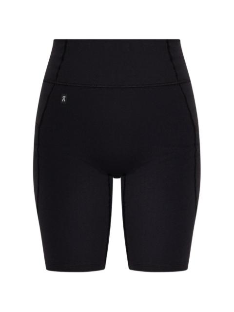 On high-waisted shorts