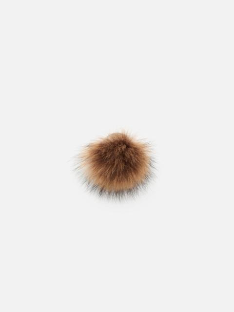 Acne Studios Fur-covered ring - Silver/Brown
