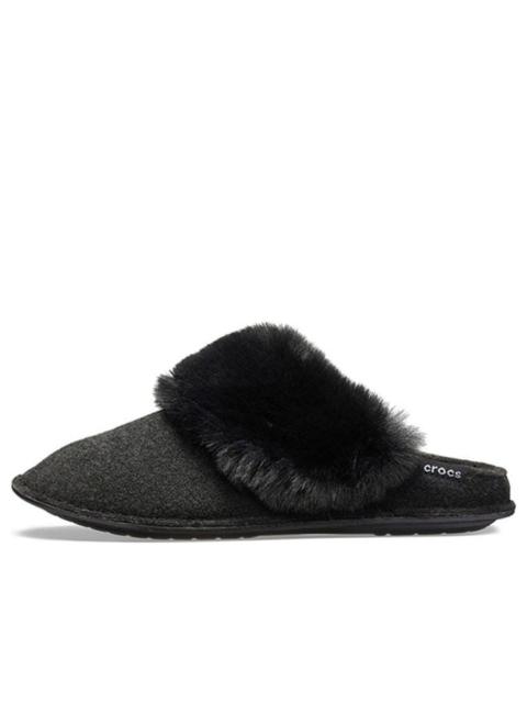 crocs (WMNS) Crocs Mule Fur Slippers 'Black' 205394-001
