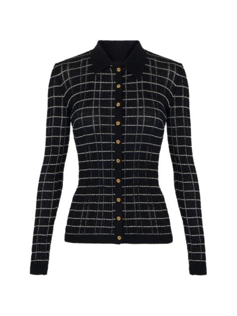 ELISABETTA FRANCHI square-pattern cardigan