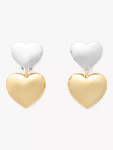 kate spade Heart You Double Drop Earrings