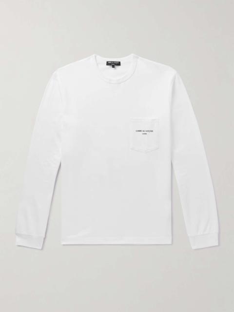 Comme des Garçons Homme Logo-Print Cotton-Jersey T-Shirt