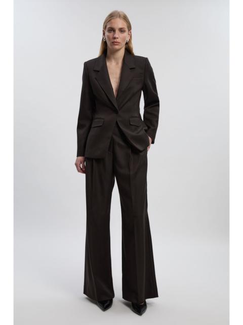 KAREN MILLEN Tailored Marl Wide Leg Trouser