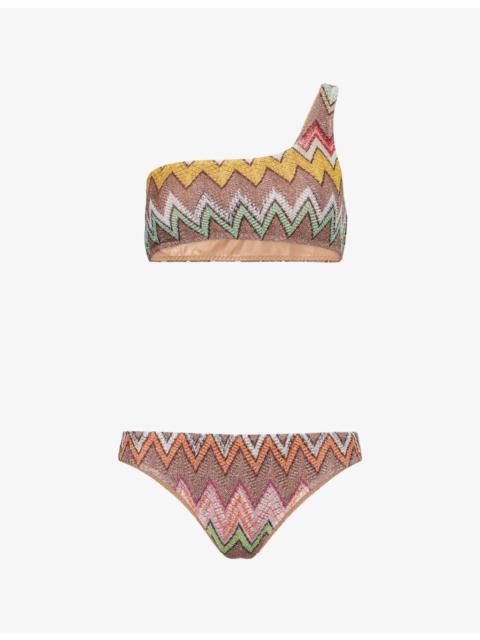 Missoni Raschel  Chevron-Knit Bikini Set