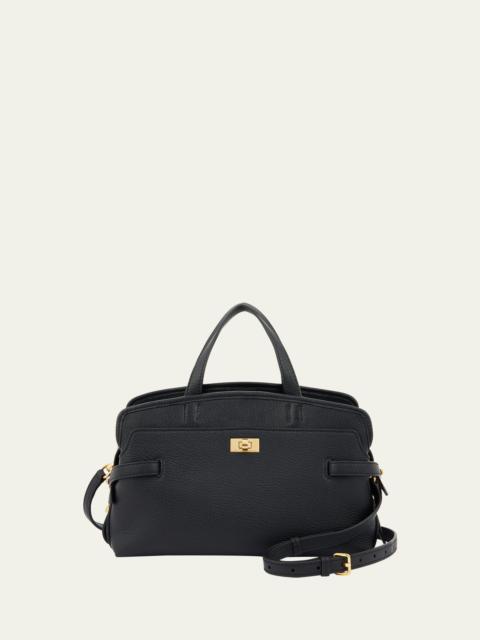 Anya Hindmarch Wilson Small Calf Leather Top-Handle Bag