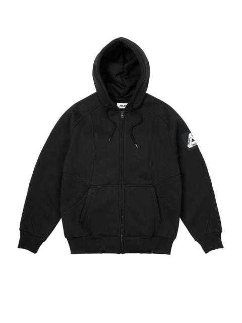 PALACE BONDED SHERPA ZIP 허브 블랙