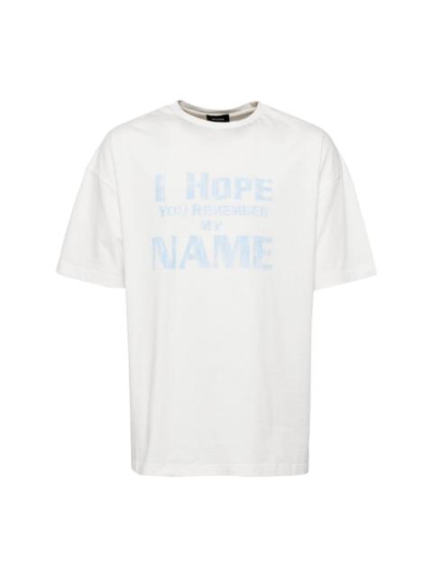 We11done White Lettering T-Shirt | ssense | REVERSIBLE