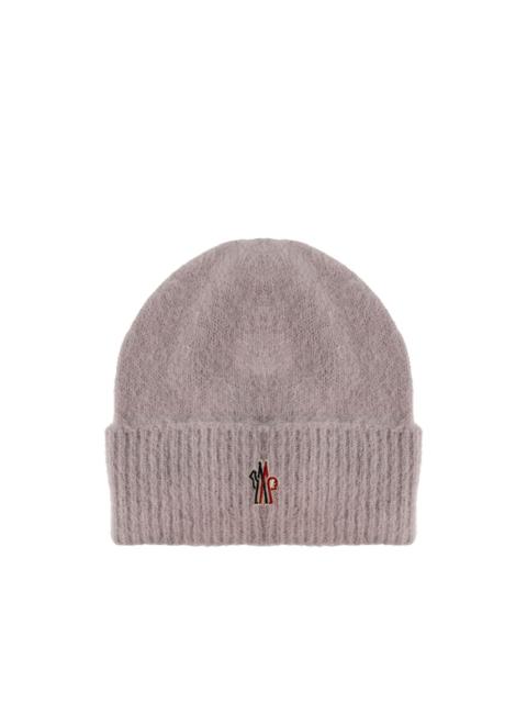 Moncler Grenoble ribbed logo beanie