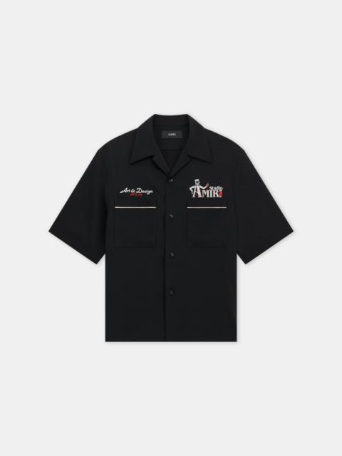 AMIRI AMIRI STUDIO CREPE CAMP SHIRT