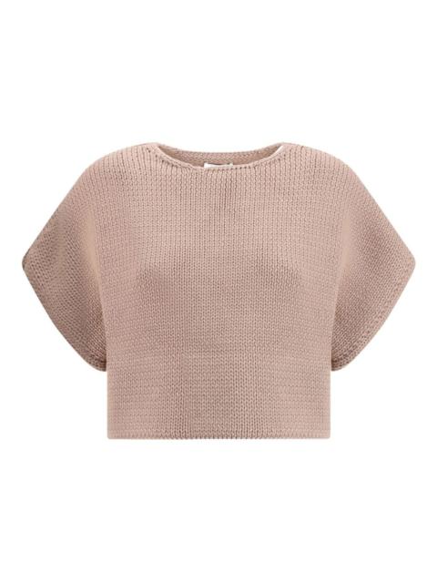 Alaïa short-sleeve knitted top
