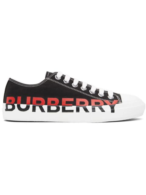 Burberry Logo Print Cotton Black Red White