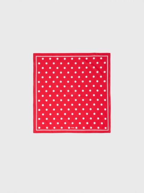 maje Polka dot cotton bandana