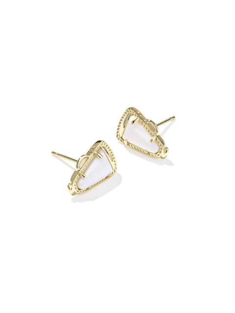 KENDRA SCOTT Cheer Gold Stud Earrings