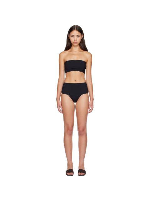 Alaïa Black Bandeau Bikini