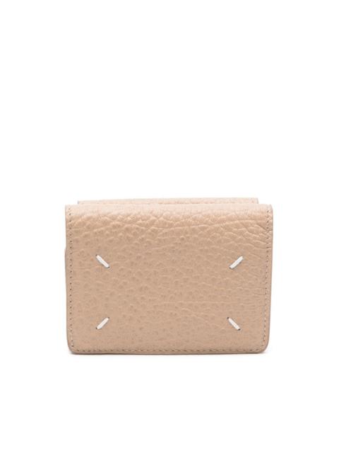 four-stitch leather wallet
