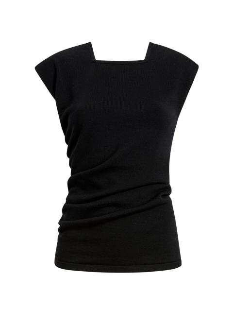 Josif Silk-Cashmere Top black