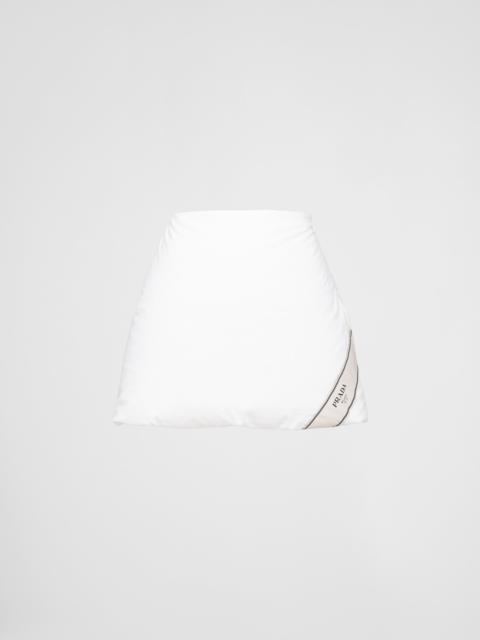 Prada Padded cotton miniskirt