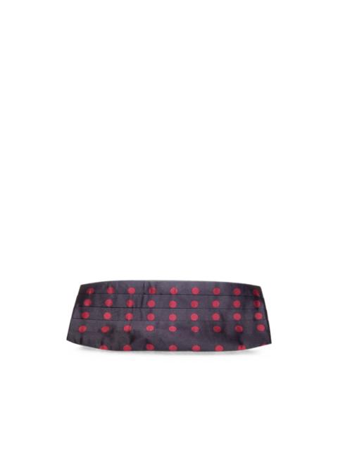 Dolce & Gabbana polka-dot pleated cummerbund