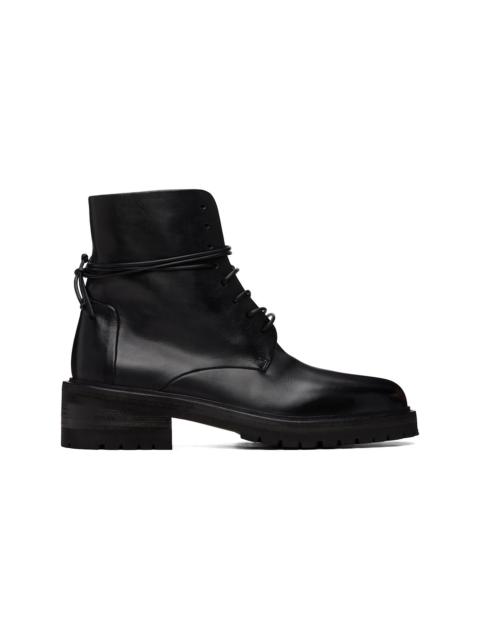 Marsèll Black Calzone Soft Pebbled Leather Boots