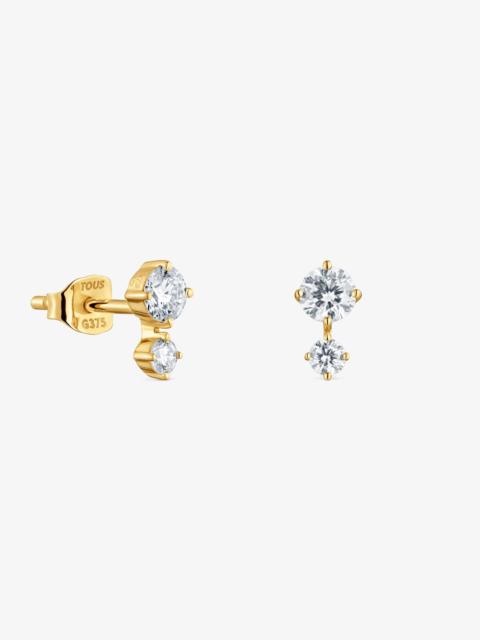 TOUS 9kt gold and lab-grown diamond Earrings TOUS Irisé LGD