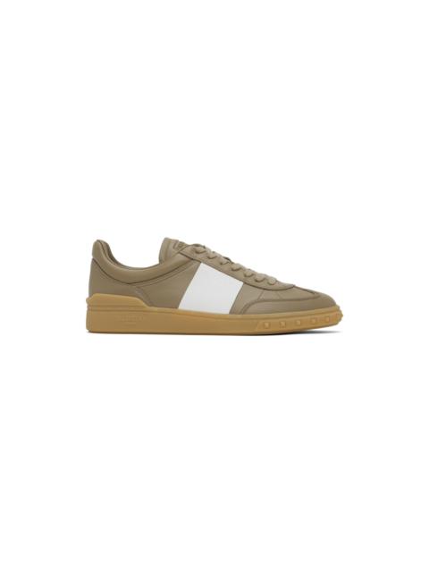 Taupe Upvillage Calfskin Sneakers