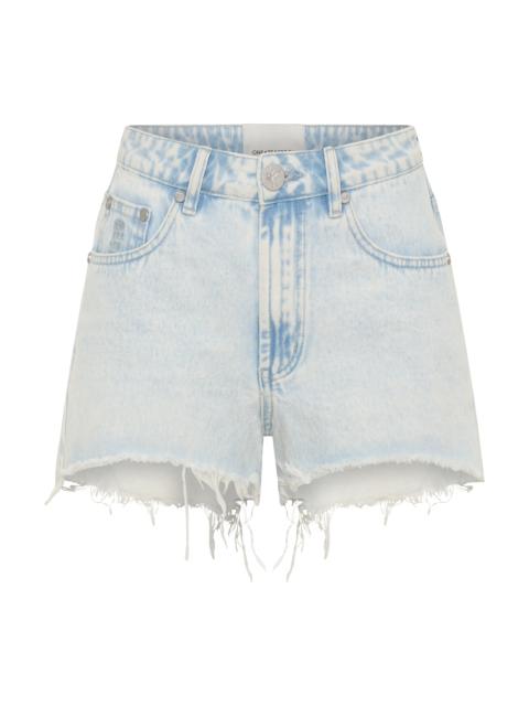 ONE TEASPOON Bonitas High Waist Denim Shorts - Beach Blue