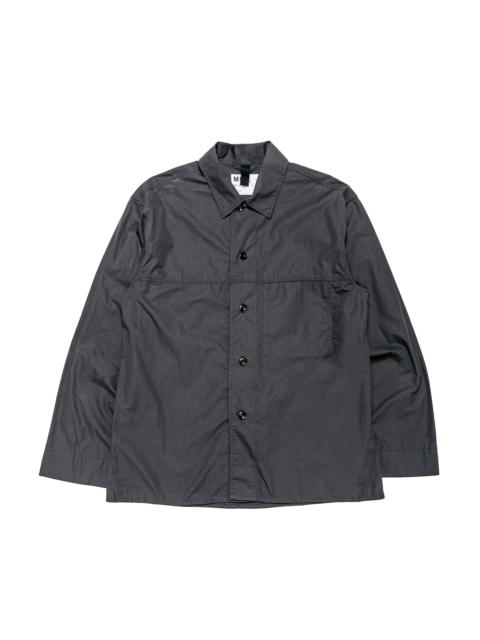 MARGARET HOWELL MHL Front Yoke Shirt Compact Cotton Poplin Asphalt