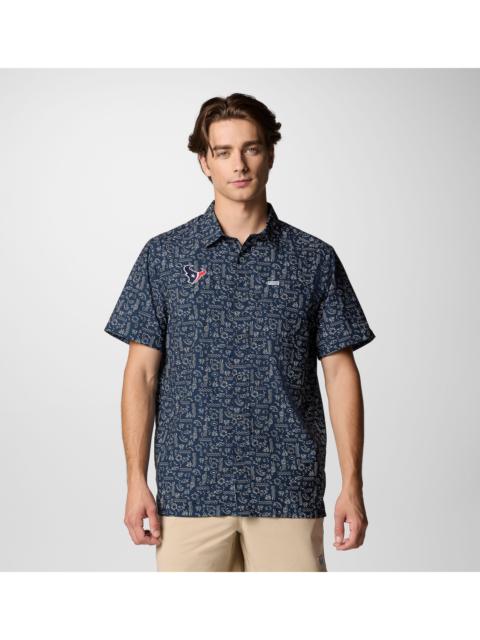 Columbia Men's PFG Super Slack Tide Short Sleeve Shirt - Houston Texans