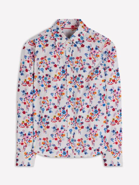 BODEN Sienna Cotton Shirt-Multi, Blossom Clusters