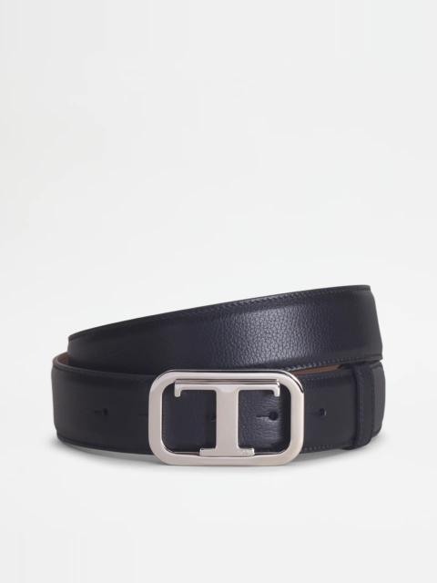 BELT IN LEATHER - BLACK