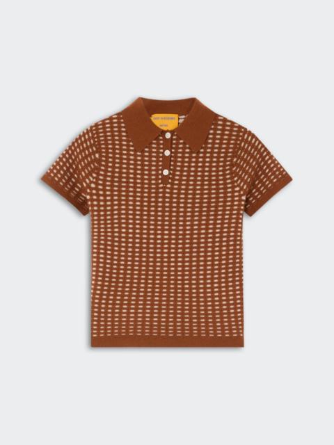 GUEST IN RESIDENCE Shrunken Waffle Polo