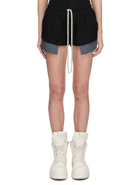 Rick Owens DRKSHDW drawstring panelled shorts