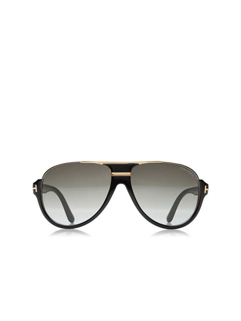 TOM FORD DIMITRY VINTAGE AVIATOR SUNGLASSES
