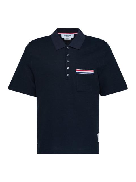 Thom Browne Short Sleeve Pocket Polo