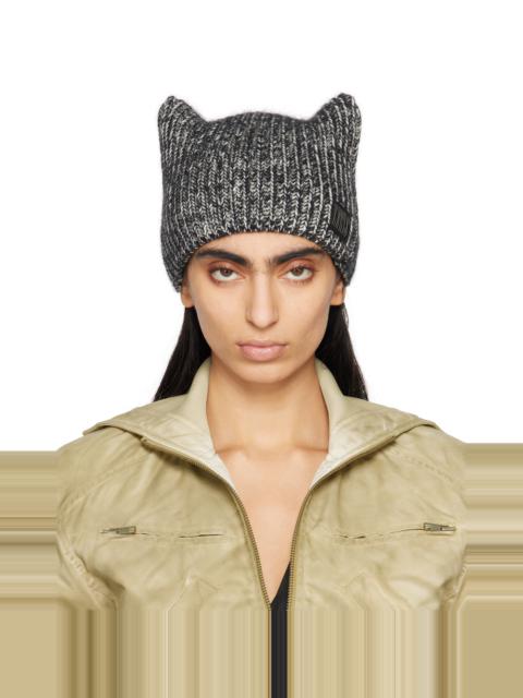 KNWLS Brown & Purple Precious Square Beanie | REVERSIBLE
