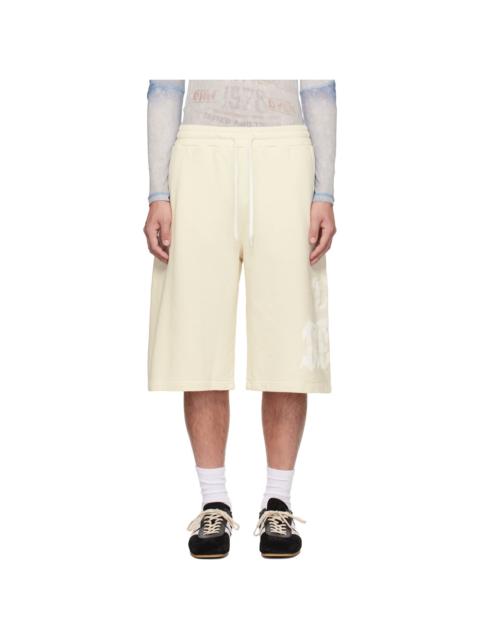Diesel Off-White Treated Longline Print Shorts