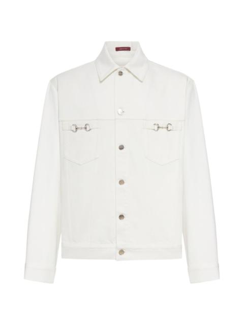 GUCCI horsebit-detail denim jacket
