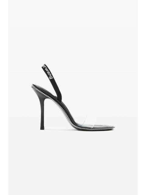 Alexander Wang nova 105mm zipper slingback