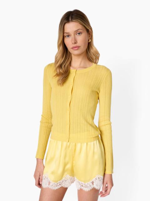 CAMI NYC MAURA LIGHTWEIGHT CARDIGAN CUSTARD
