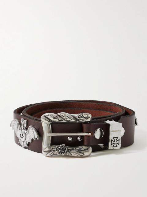 Enfants Riches Déprimés 4cm Studded Leather Belt Brown