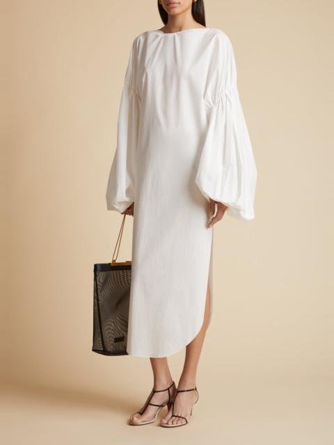 KHAITE The Zelma Dress in White